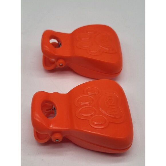 Hasbro FurReal Poopalots Pet Poop Scooper Replacement Toy Part Orange Lot of 2 - Picture 2 of 5